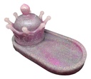 Shimmering Pink Tray and Trinket Crown