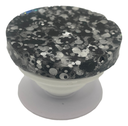 B&W Round Glitter Phone Grip