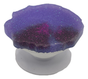 Geode-shaped Purple Glitter Phone Grip