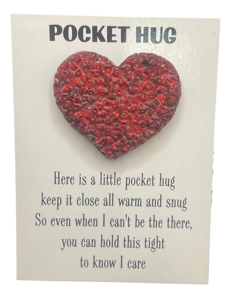 Black & Red Druxy Pocket Hug Heart