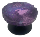 Round Purple Geode Phone Grip