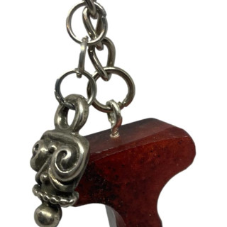 Black & Copper Alphabet Keychain