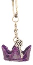 Royal Purple Glitter Tiara Keychain