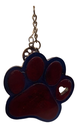Blue & Red Paw Print Keychain