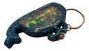 Blue Glitter Sparkling Whale Shaker Keychain