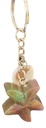 Pink & Green Starfish Keychain