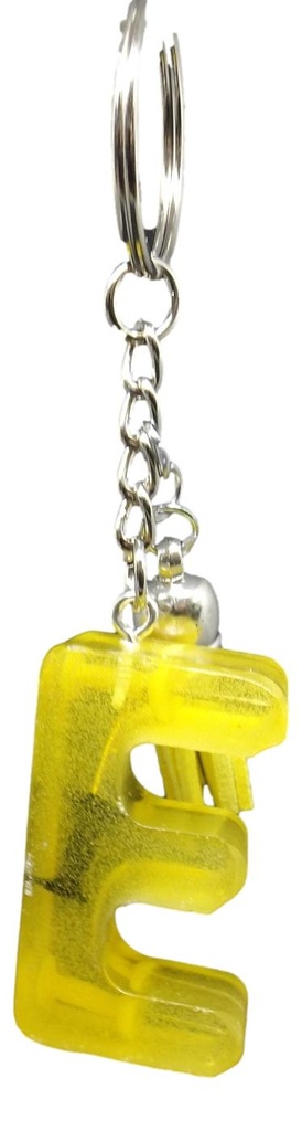 Push Pin Initial Keychain