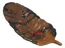 Black & Copper Fall Feather Tray