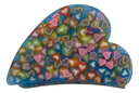 Blue Heart Hair Clip