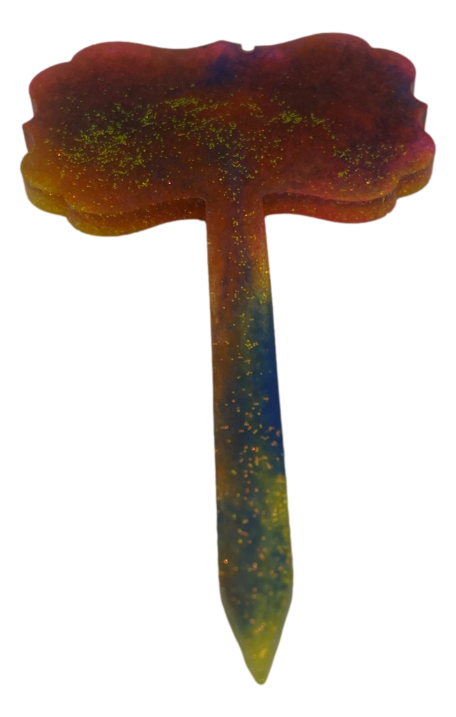 Multi-coloured Sign Plant Stake