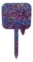 Purple Glitter Striped Plant Stake