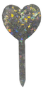 Butterfly Holographic Glitter Heart-shaped Plant Stake