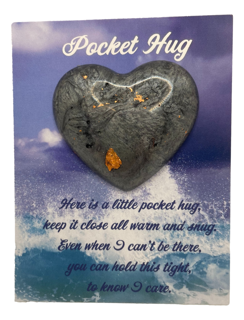 Purple Ink Swirl Pocket Hug Heart (copy)