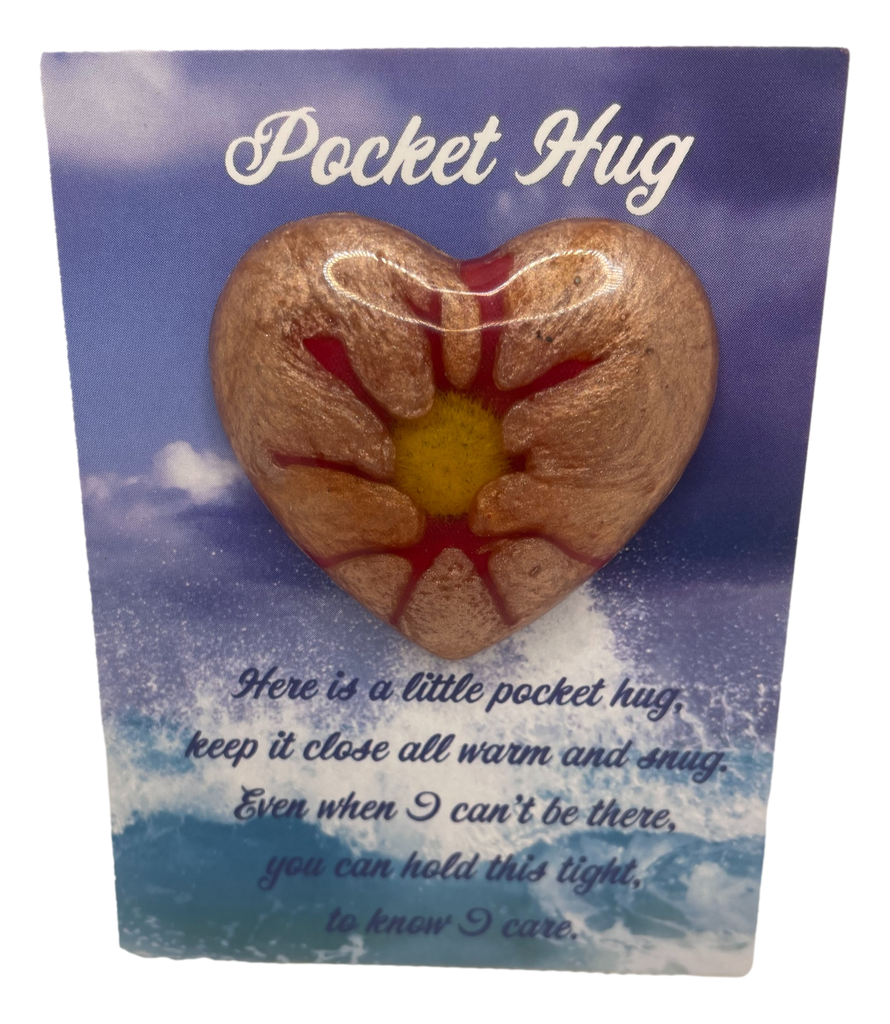 Pink & Yellow Pocket Hug Heart