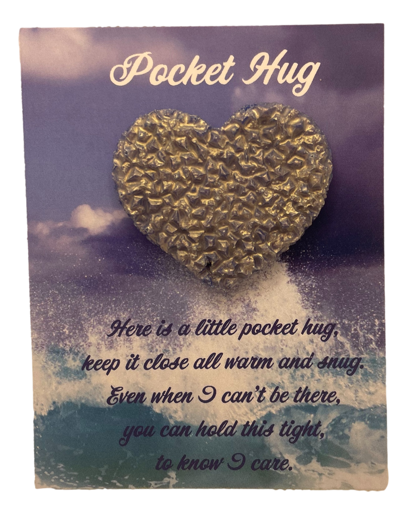 All Silver Glitter Pocket Hug Heart (copy)