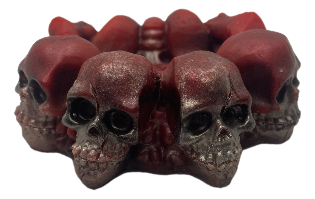 Red & Black Skulls & Bones Ashtray