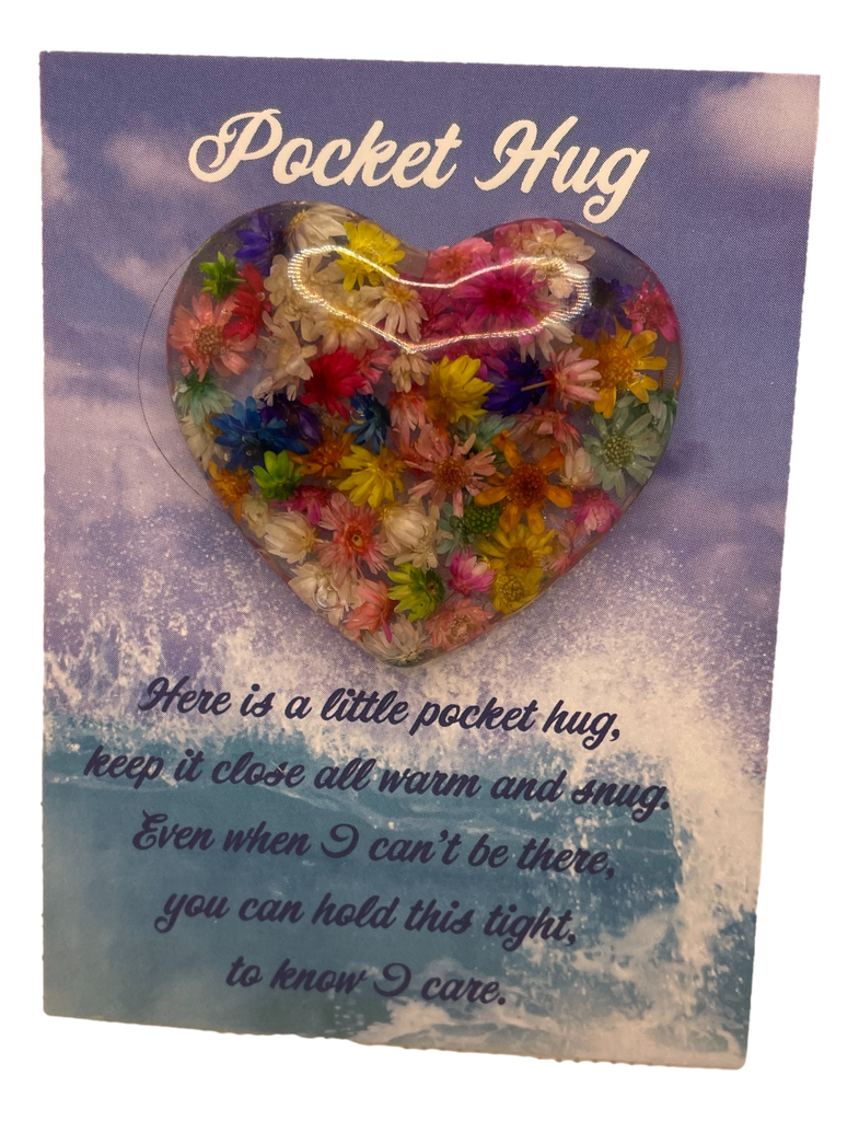 Mix of Flowers Pocket Hug Heart