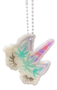 Colourful Unicorn Pot Leaf Keychain