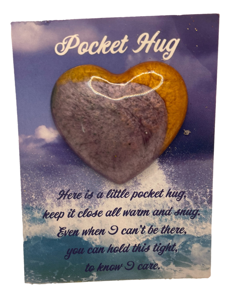 Lavender & Copper Pocket Hug Heart