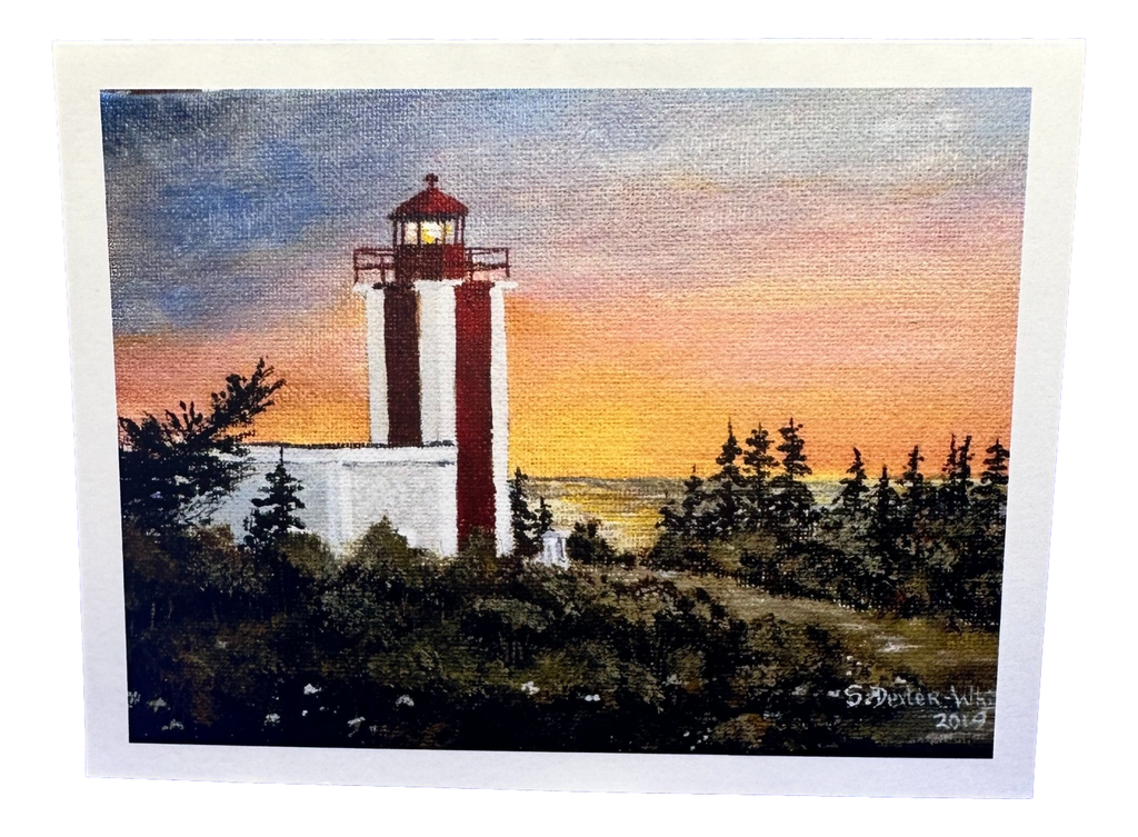 Point Prim Note Card - Original Acrylic Painting (copy)
