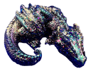 Green & Gold Shimmer Sleeping Dragon