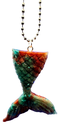 Green & Copper Mermaid Tail Keychain