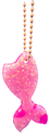 Dark & Light Pink Mermaid Tail Keychain