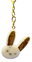 White with Gold Bad Bunny Keychain
