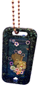 Rich Green Glitter Shaker Pendant Keychain