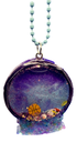 Purple Gumball Shaker Keychain