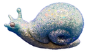 Light Blue & Green Resin Snail