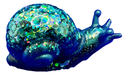 Rich Green Glitter Resin Snail