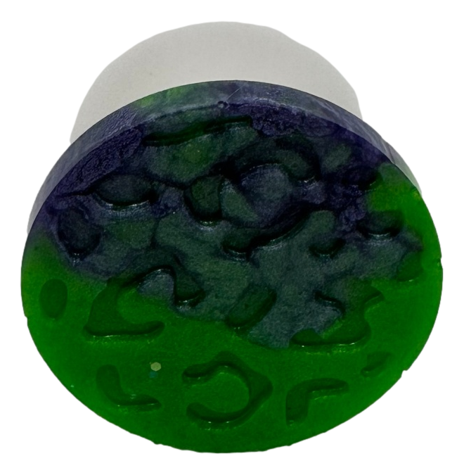 Lime Green & Purple Leopard Phone Pop