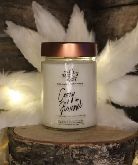 Cozy Flannel Soy Candle 9oz