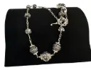 Black & White Recycled Beaded Necklace