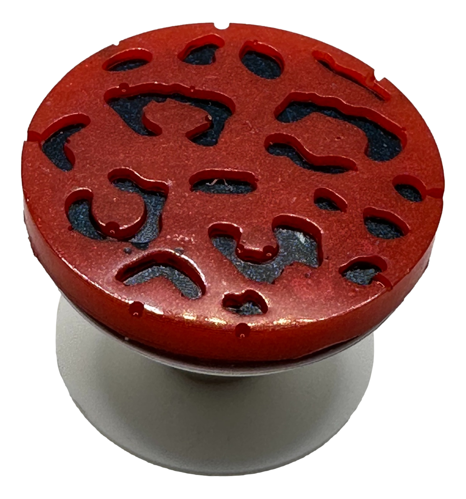 Red & Black Leopard Print Phone Pop