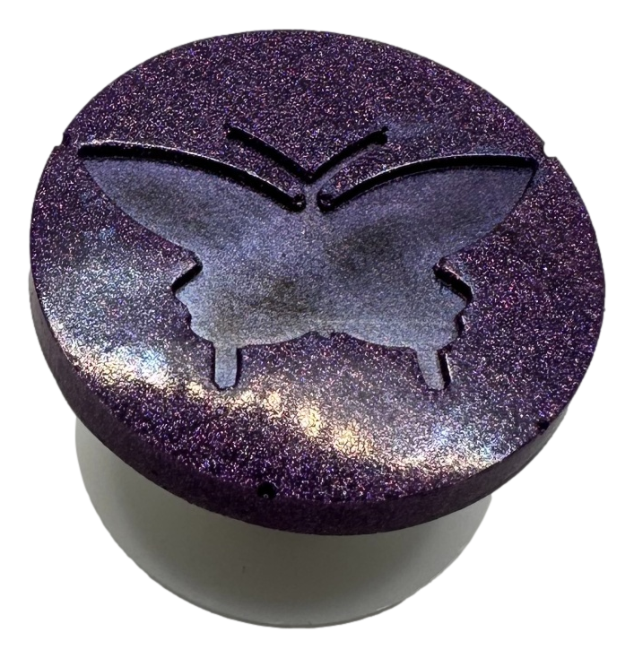 Purple Glitter Butterfly Phone Pop