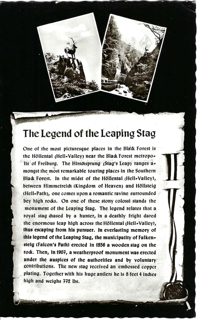 Legend of the Leaping Stag - Early 1900's