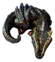 Gold & Copper Stunning Glitter Sleeping Dragon