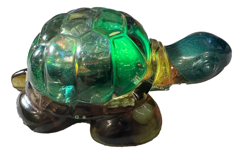 Clear Large Resin Turtle with Mixture of Items Inside (copy)