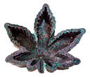 Multi-colour Purple Glitter Pot Leaf Ashtray