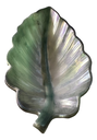Soft Greens Resin Leaf Dish