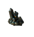 Gold & Teal Resin Cluster