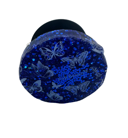 "Full Beauty" Butterfly on Navy Phone Pop