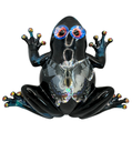 Blue-eyed Butterfly Resin Frog