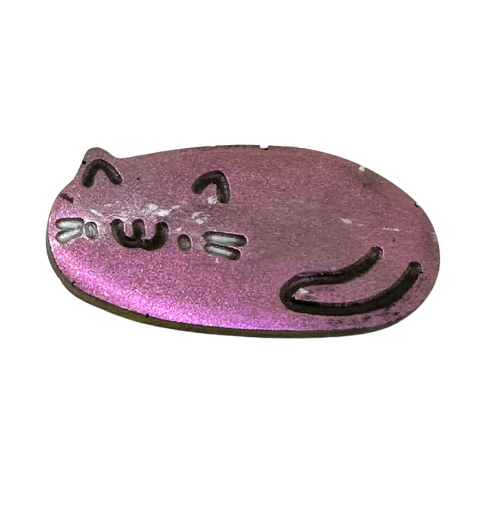 Purple Sleeping Resin Cat Hair Clip