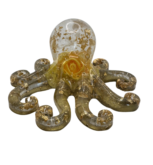 Enchanted Rose Reef Resin Octopus