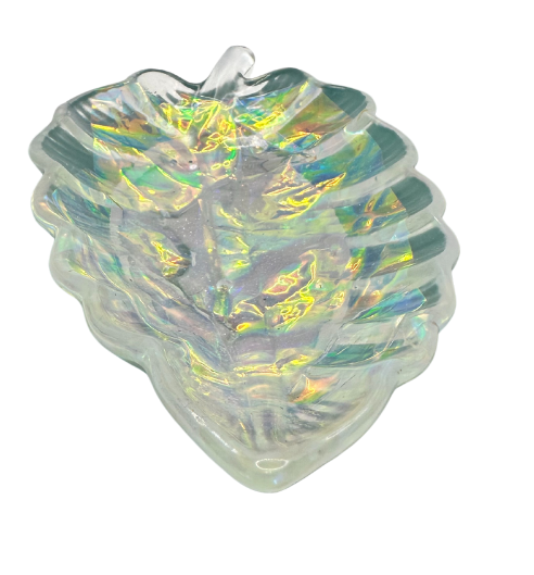 Shimmering Leaf Dance Resin Tray