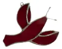 Small Red Stained Glass Lobster