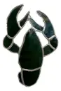 Green Lobster Stained Glass